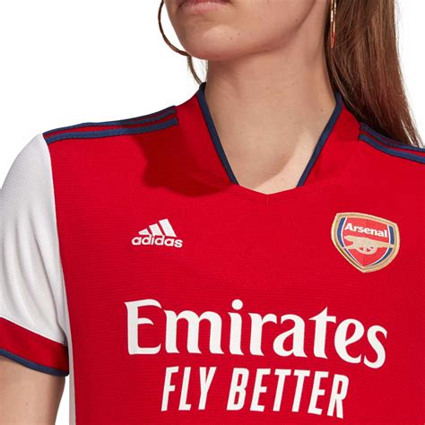 Camiseta Mujer Adidas Arsenal Rojo Blanco Futbolmania