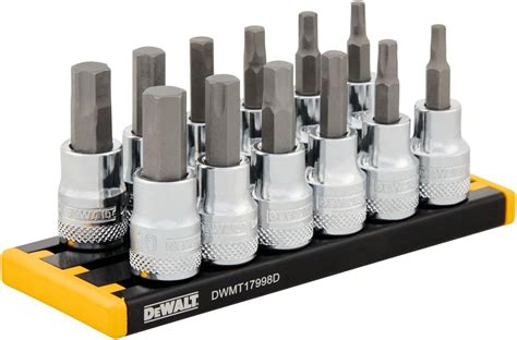 Dewalt Impact Socket Set Sae Mm Hex Inch Drive Piece