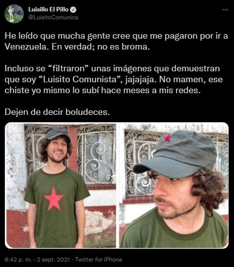 “dejen De Decir Boludeces” Luisito Comunica Aseguró Que No Le Pagaron