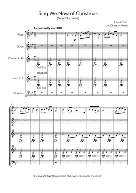 Sing We Now of Christmas Noël Nouvelet arr Christian Morris by