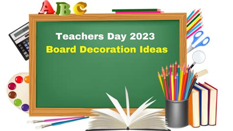 Teachers Day 2023 Board Decoration Ideas For Schools; Check Creative ...