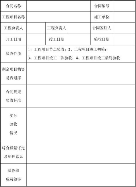 工程项目验收会签单word文档在线阅读与下载免费文档