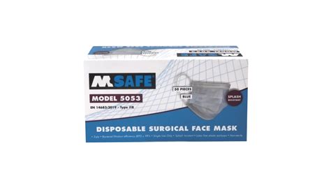 Surgical Ply Disposable Type Iir Medical Face Mask With Ear Loop Pack