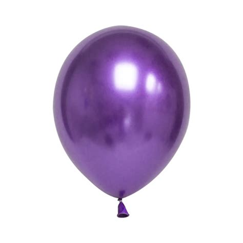 Globos De L Tex Cromados Set De Pzs Color Morado Met Lico Galdiaz