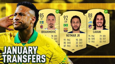 Fifa January Transfers Confirmed Deals Rumours W Neymar