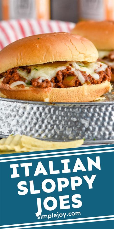 Italian Sloppy Joes Simple Joy