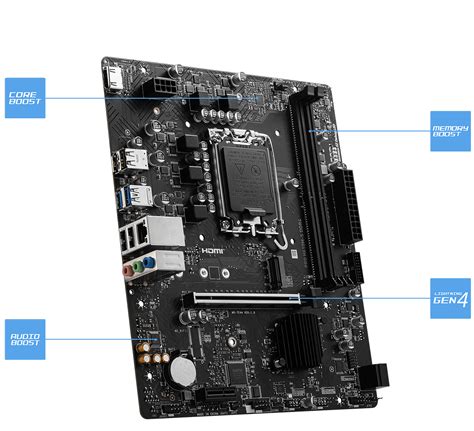 Pro H M S Ddr Motherboard M Atx Intel Th Th Th Gen