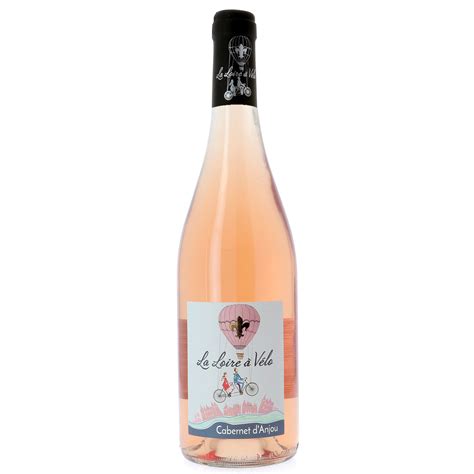 Vin rosé cabernet d anjou la loire a velo la bouteille de 75cL à Prix