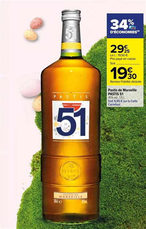 Promo Pastis De Marseille Pastis Chez Carrefour Icatalogue Fr