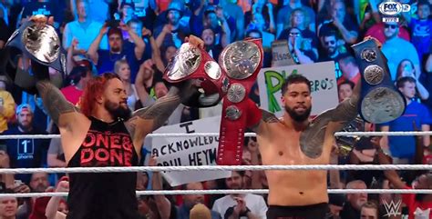 The Usos Derrotaron A Rk Bro Y Unificaron Los Campeonatos De Parejas