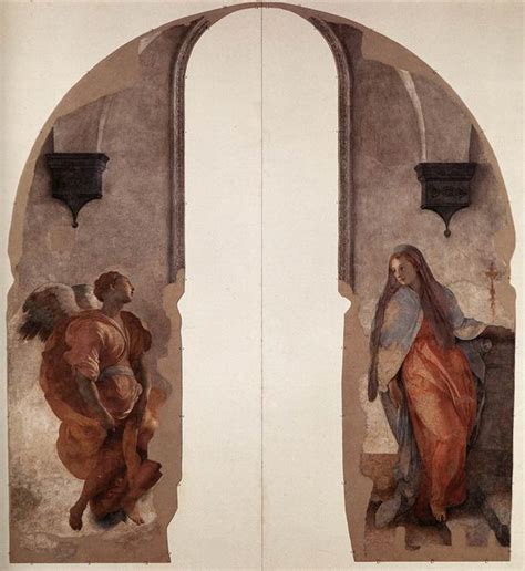 Annunciazione Jacopo Carucci Detto Il Pontormo Affresco 1527 1528