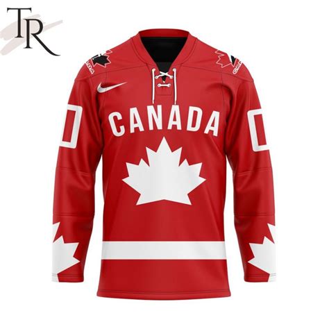 Hockey Canada Personalized Heritage Red Hockey Jersey - Torunstyle