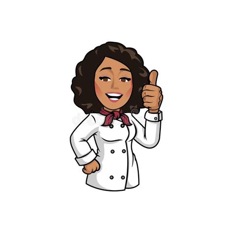 Chef Woman Gesturing Okay Sign Stock Illustrations 15 Chef Woman