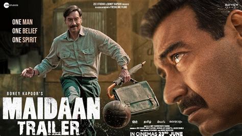 Maidaan Official Trailer Ajay Devgn Priyamani Maidaan Movie