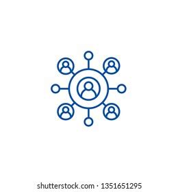 Networking Vector Icon Stock Vector Royalty Free