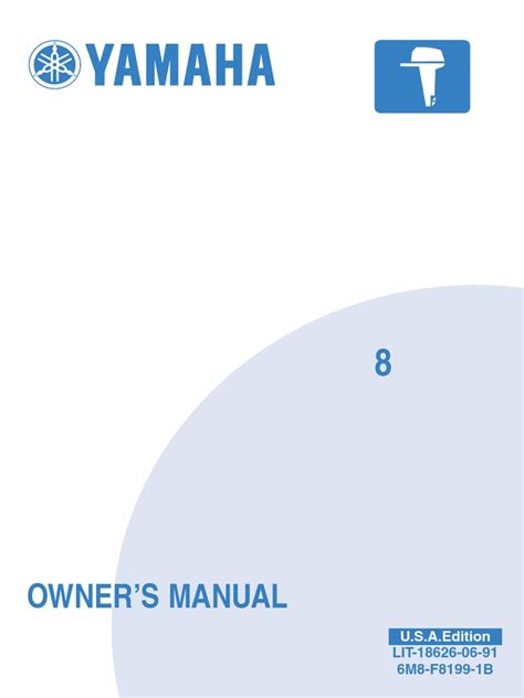 Yamaha 8 Owner's Manual | PDF | Gasoline | Throttle