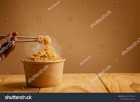 Bow Hot Boiled Instant Noodles On Stock Photo 2217753021 Shutterstock