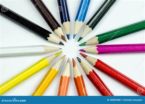 Color Pencil Stock Photo Image Of Macro Isolated Shot 46809488