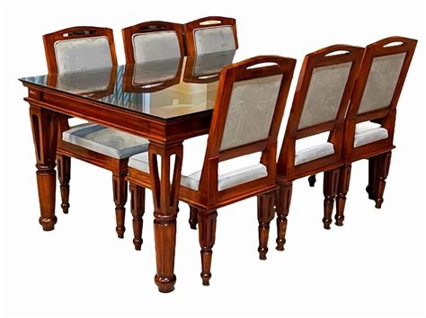 Seater Glass Top Teak Wood Dining Table At Rs Set In Malappuram