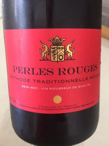 Château de Brézé Perles Rouges Demi Sec Vivino US