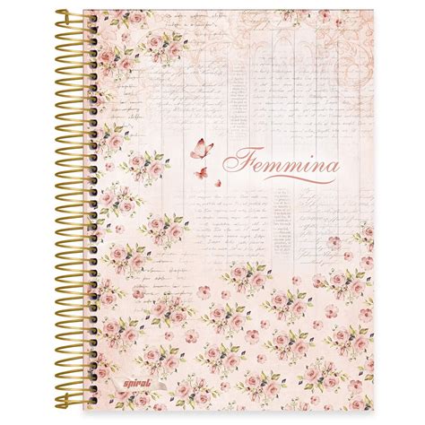 Caderno Universit Rio Capa Dura X Folhas Femmina Nude Spiral