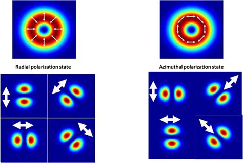 Calculated Intensity Distribution Of Beams With Radial And Azimuthal