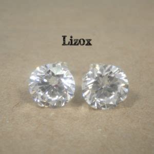 925 Sterling Silver Cubic Zirconia Ear Studs Lizox