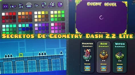 ¡los Secretos Ocultos Y Filtraciones De Geometry Dash Lite 22 Youtube