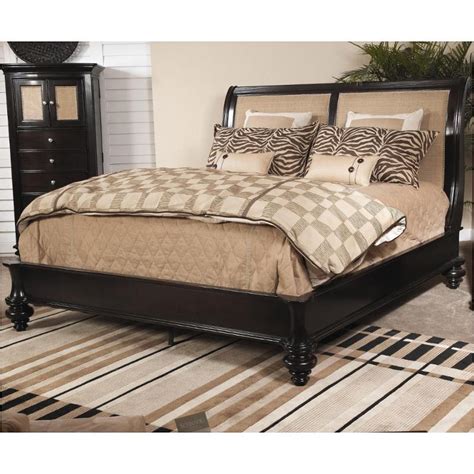 9073 310 Schnadig Furniture Kingston Queen Bed With Fabric