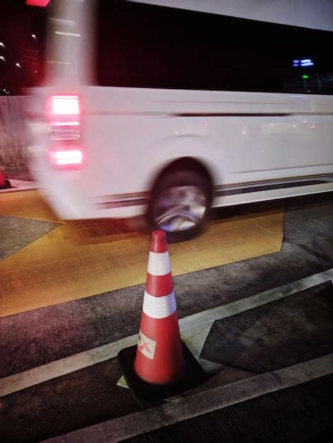 Premium Photo Blurred Motion Of Car On Road In City