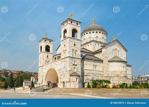 Cathedral of the Resurrection of Christ in Podgorica Stock Image ...