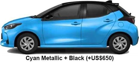 New Toyota Yaris Body colors, Full variation of exterior colours selection