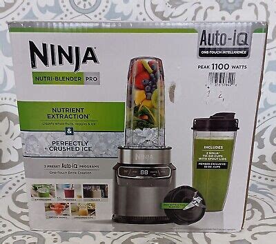 New Unopened Ninja Nutri Blender Pro Auto Iq One Touch Intelligence