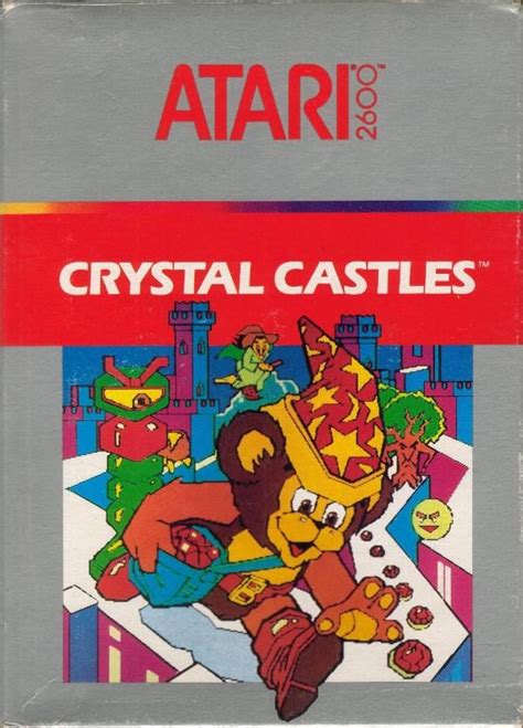 An Old Video Game With The Title Crystal Castles On It S Back Cover