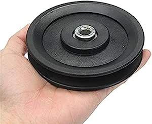 Dulala Black Wheel Nylon Bearing Pulley Wheel Mm For Cable Gym