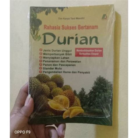 Jual BUKU BUDIDAYA DURIAN RAHASIA SUKSES BERTANAM DURIAN Shopee