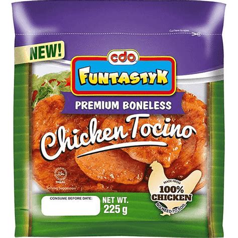 Cdo Funtastyk Premium Boneless Chicken Tocino 225g Frozen Meats