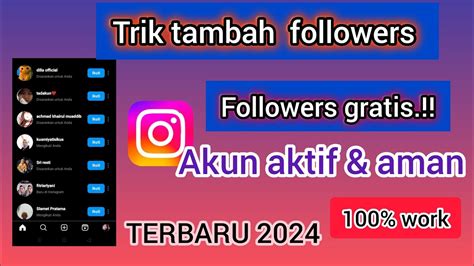 Cara Menambahkan Followers Instagram Terbaru Youtube