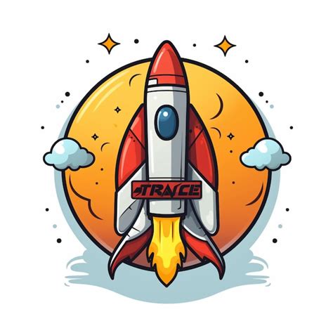 Premium AI Image | cartoon logo rocket