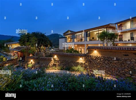 Qingyuan city Anglo-Saxon Li Xi town residential landscape Stock Photo ...
