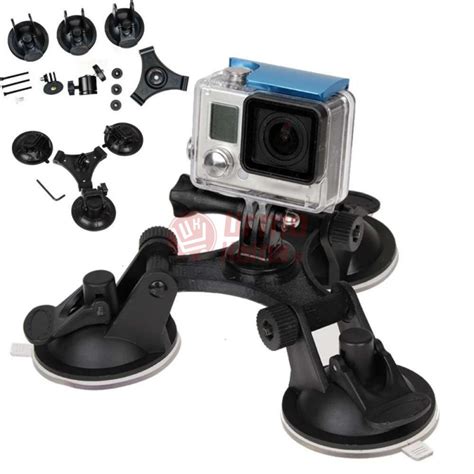 Gopro Kameros Laikiklis Triple Action Camera Suction Cup Car Mount