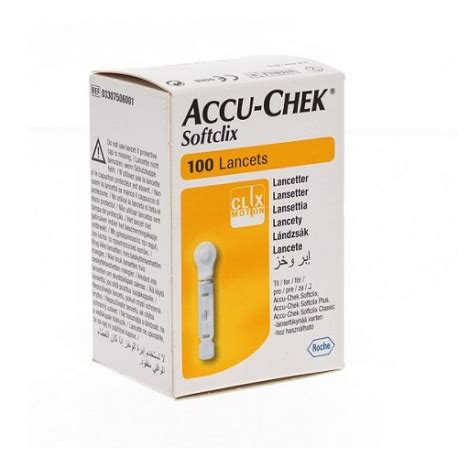 Lancetas Softclix Para Accu Check Piezas Marca Roche Roc