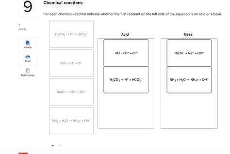 Solved Chemical Reactions For Each Chemical Reaction Indicate Whether