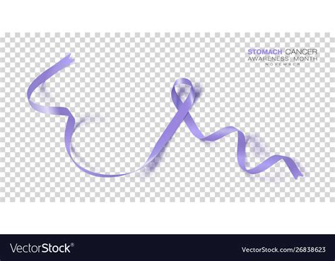 Stomach Cancer Awareness Month Periwinkle Color Vector Image