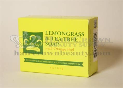 Nubian Lemongrass And Tea Tree Soap With Orange Peel