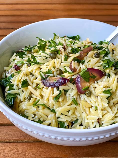 Prepare This Fantastic Orzo Pasta Salad Filled With Aromatic Herbs And Lemon And Serve It With