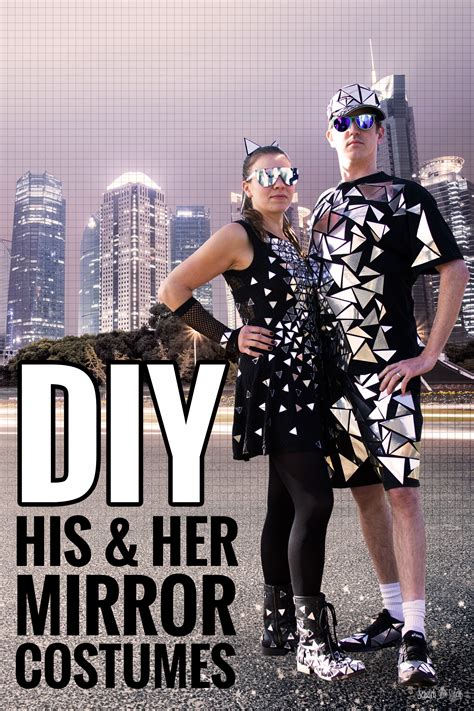 His And Her Mirror Costume Diy Couples Costumes Scratch And Stitch