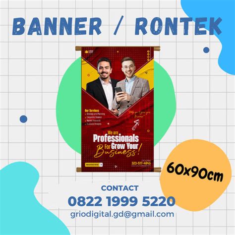 Jual Cetak Print Rontek Spanduk Banner Kampanye Caleg 60x90cm Flexi