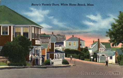 Barrys Variety Store White Horse Beach Ma Postcard