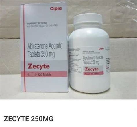 Zecyte 250 Abiraterone Acetate Tablet Packaging Type Bottle 1000 Mg